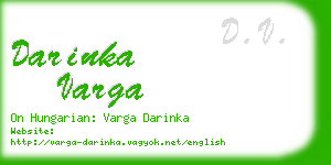 darinka varga business card